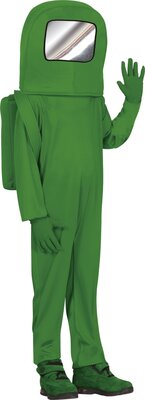 Zelený kostým astronauta