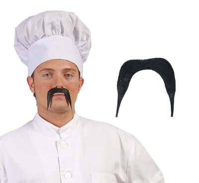 Univerzálne čierne fúzy (kuchár, čínsky)