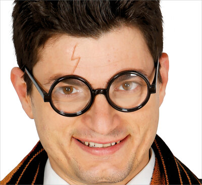Čierne okrúhle okuliare Harryho Pottera