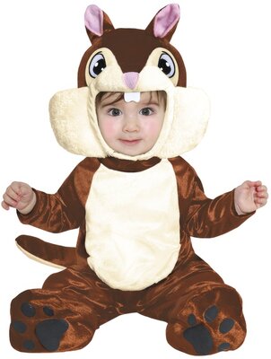 Kostým veveričky pre batoľa