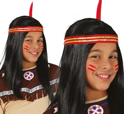 Chlapčenská indiánska parochňa, čierna