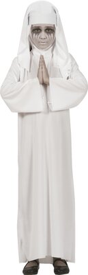 Dievča kostým biela mníška