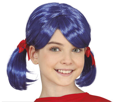 Dievčenská modrá parochňa Magical Ladybug