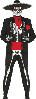 Pánsky kostým kostlivca, Día de los Muertos