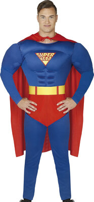 Pánsky kostým Supermana so svalmi