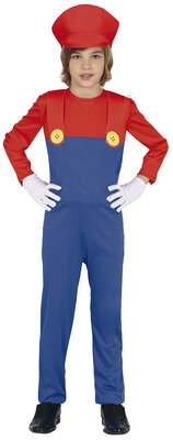 Chlapčenský kostým Super Mario s klobúkom