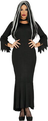 Dámsky kostým Čarodejnica/Morticia Addams