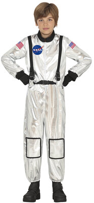 Detský kostým astronauta, strieborný
