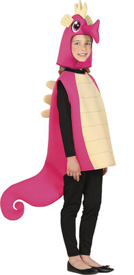 Dievčenský kostým morského koníka, ružový