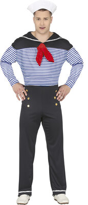 Pánsky námornícky kostým s klobúkom