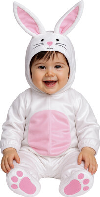 Kostým pre batoľa biely králik