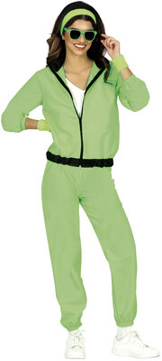 Dámska zelená retro bunda z 80. rokov