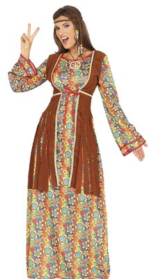 Dámske dlhé hippie šaty, 60. roky 20. storočia