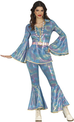 Dámsky disko kostým, modrý