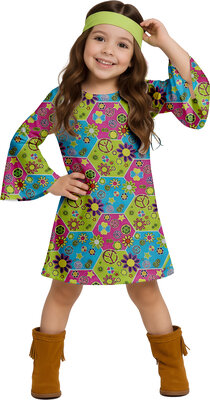 Dievčenský kostým 60. roky, hippies