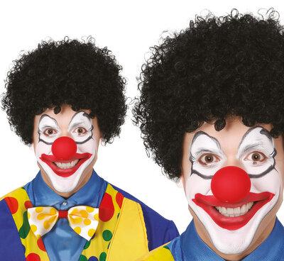 Kučeravá čierna parochňa