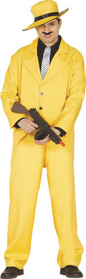 Pánsky gangsterský kostým, žltý