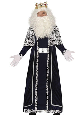 Pánsky kostým Traja králi, tmave modrý