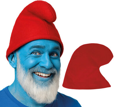 Klobúk Daddy Smurf, červený