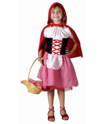 Kostým Červenej čiapočky (top, sukňa, čiapka)