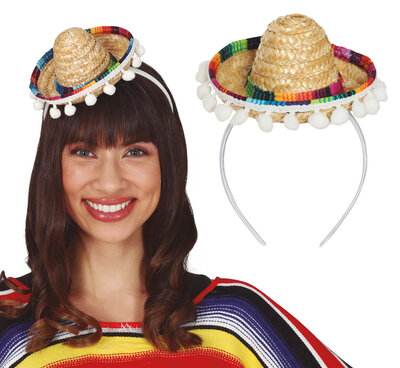 Mini sombrero na čelenke