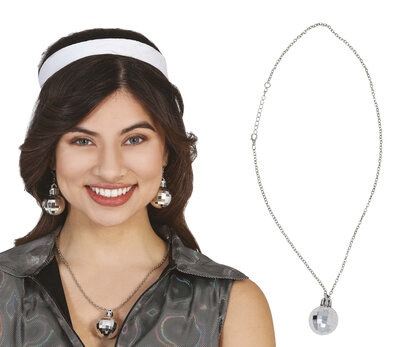 Náhrdelník s diskotékovou loptou, 70. roky