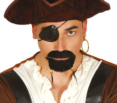 Pirátska nášivka s náušnicou