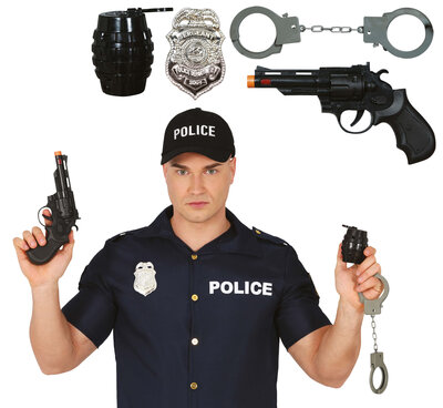 Policajná súprava, 4 ks