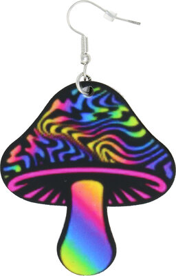 Psychedelické náušnice na festival, špongie