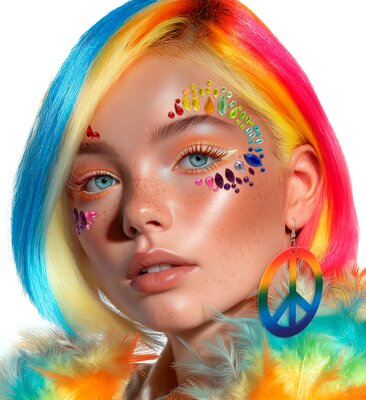 Samolepiace kamienky farebné, Pride