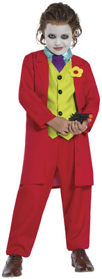 Chlapčenský kostým Joker, červený