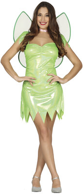 Dámsky kostým víly Tinkerbell, zelený