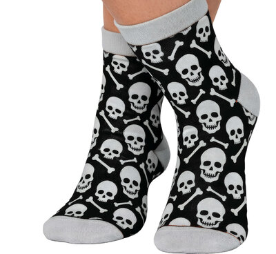 Detské ponožky s motívom lebky