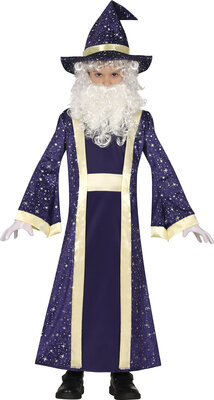Detský kostým kúzelníka s klobúkom