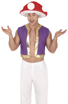 Pánsky herný kostým Toad (Super Mario)