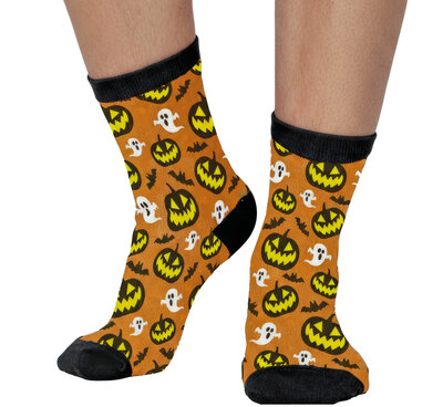 Ponožky z tekvice a ducha