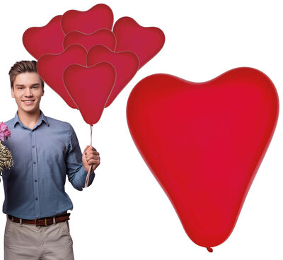 Sada 10 balónov v tvare srdca