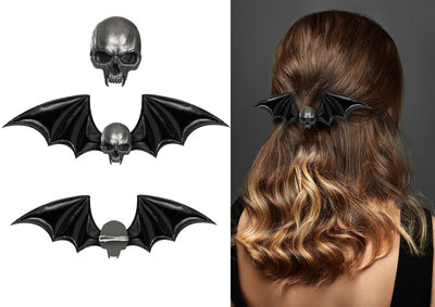 Spona do vlasov lebka s krídlami, 13 cm