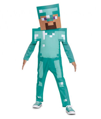 Chlapčenský kostým Steve Minecraft, modrý