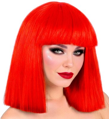 Dámska červená parochňa "showgirl"