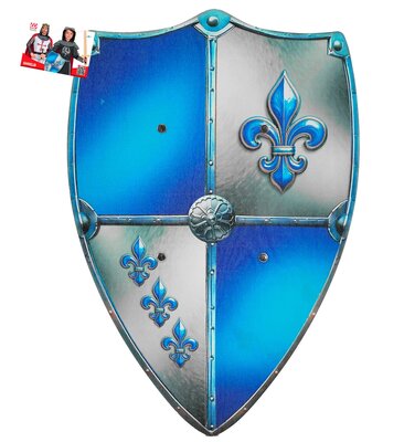 Detský drevený štít s motívom fleur-de-lis, 50 × 32 cm