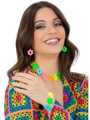 Hippie kvetinová sada šperkov