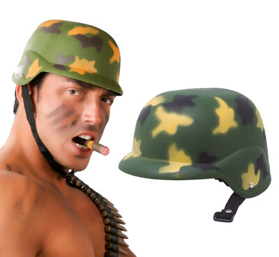 Vojenská prilba, maskáče