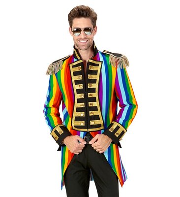 Pánsky dúhový kabát „Rainbow Parade“