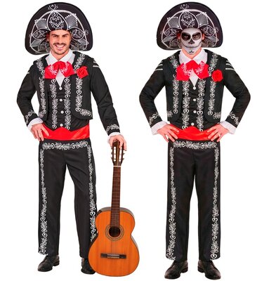 Pánsky kostým na Deň mŕtvych (los muertos)