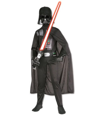 Chlapecký kostým Darth Vader, čierny