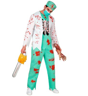 Pánsky kostým krvavého zombie doktora