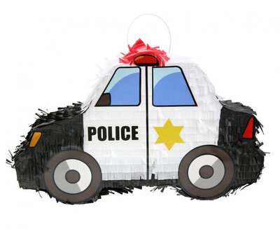 Piñata v tvare policajného auta, 43 x 26 x 8 cm